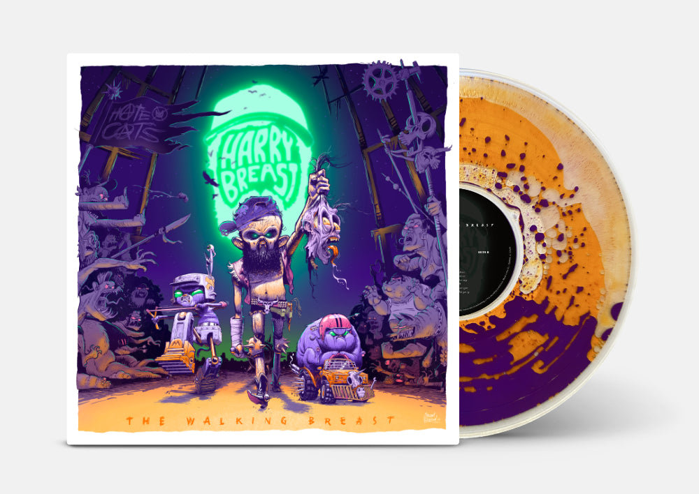 The Walking Breast | LP liquid filled purple/orange
